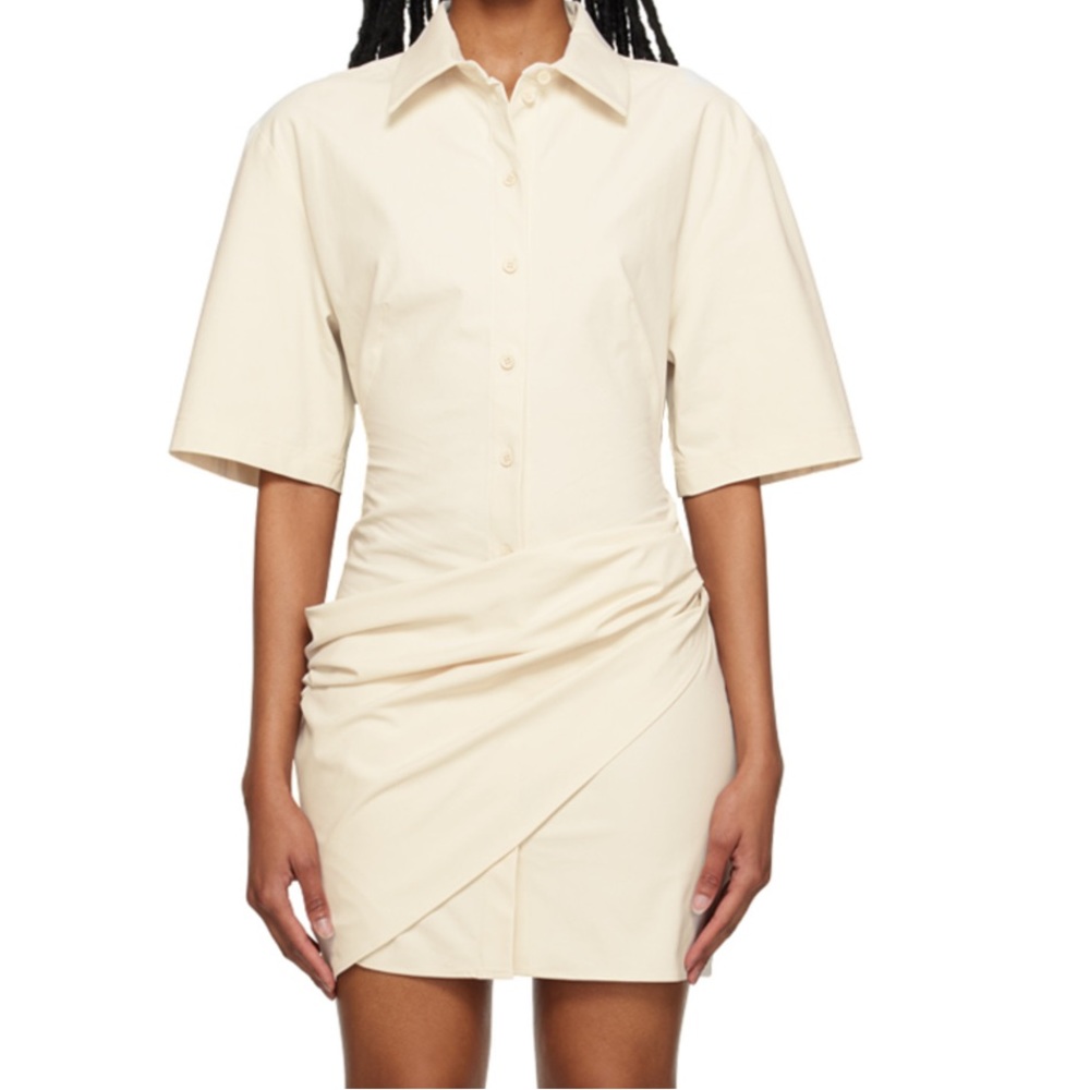 JACQUEMUS  La robe camisa mini dress fr Le Raphia collection